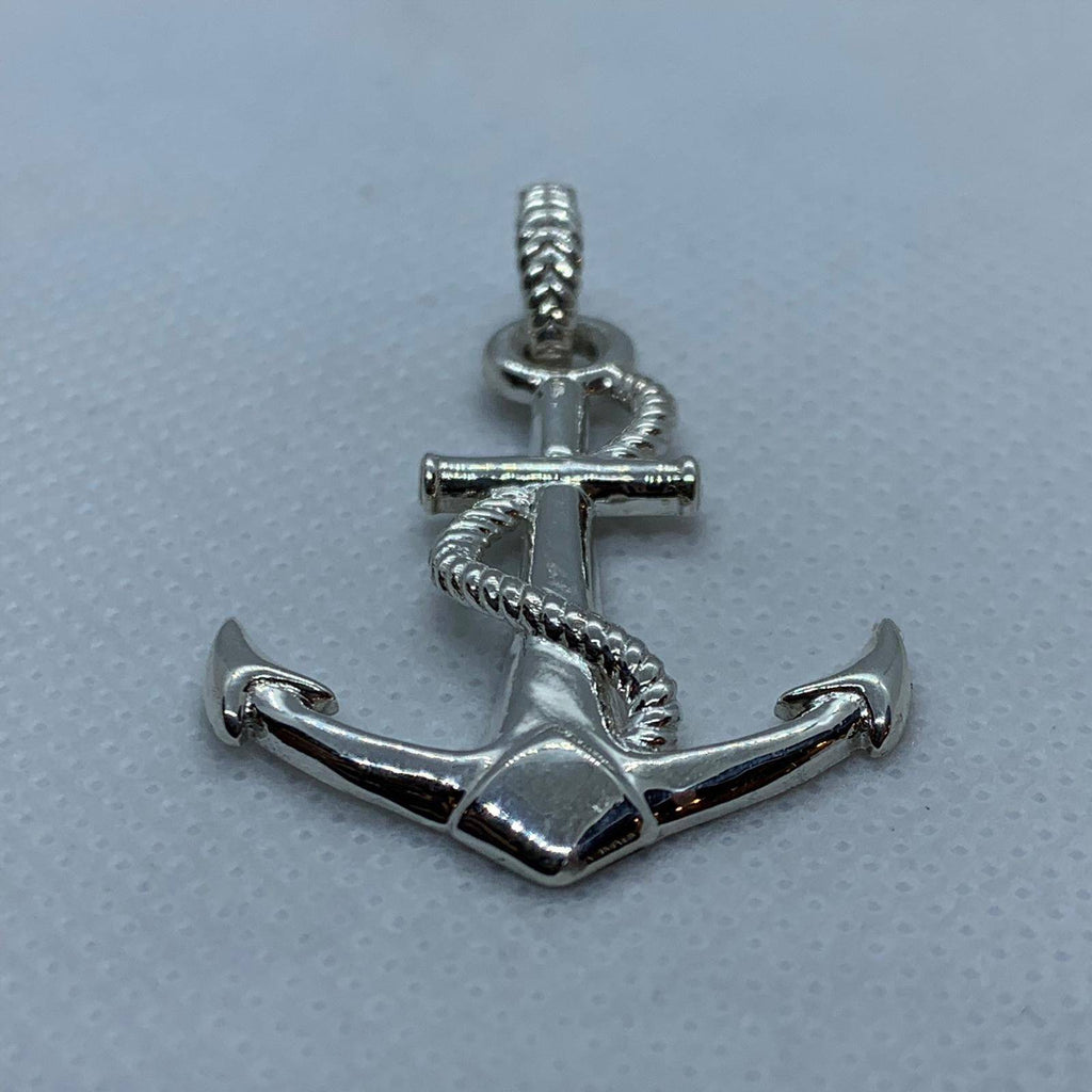 Ahoy Anchor Pendant *10k/14k/18k White, Yellow, Rose, Green Gold, Gold Plated & Silver* Ship Sailor Boat Navy Ocean Water Charm Necklace | Loni Design Group |   | Men's jewelery|Mens jewelery| Men's pendants| men's necklace|mens Pendants| skull jewelry|Ladies Jewellery| Ladies pendants|ladies skull ring| skull wedding ring| Snake jewelry| gold| silver| Platnium|
