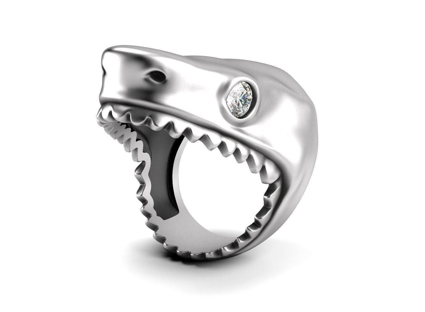 Jaws Shark Ring | Loni Design Group Rings $841.94 | 10k Gold, 14k