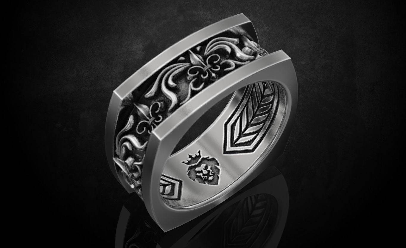 Royal King'n Crown Ring,men's Vintage Gothic Rings, Stainless Steel Power  And Wisdom Band Male Jewelry | Fruugo MY