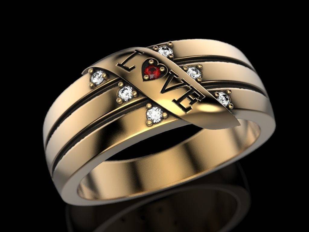 Feeling The Love Ring | Loni Design Group | Rings  | Men's jewelery|Mens jewelery| Men's pendants| men's necklace|mens Pendants| skull jewelry|Ladies Jewellery| Ladies pendants|ladies skull ring| skull wedding ring| Snake jewelry| gold| silver| Platnium|
