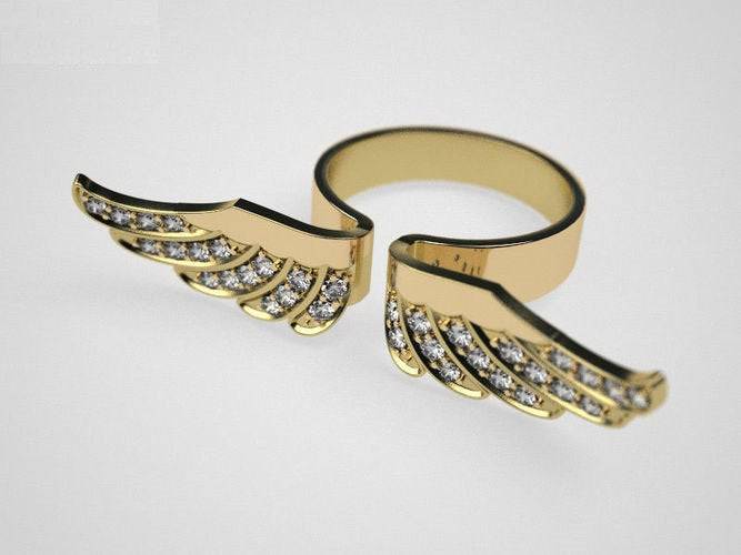 Soar Wing Ring | Loni Design Group | Rings  | Men's jewelery|Mens jewelery| Men's pendants| men's necklace|mens Pendants| skull jewelry|Ladies Jewellery| Ladies pendants|ladies skull ring| skull wedding ring| Snake jewelry| gold| silver| Platnium|