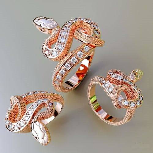 Taipan Snake Ring | Loni Design Group | Rings  | Men's jewelery|Mens jewelery| Men's pendants| men's necklace|mens Pendants| skull jewelry|Ladies Jewellery| Ladies pendants|ladies skull ring| skull wedding ring| Snake jewelry| gold| silver| Platnium|