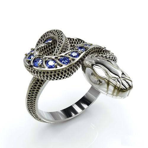 Domineering Vintage Silver Color Snake Ring For Man Snake Handmade Men's  Ring National Tide Necklace Pendant Jewelry Accessories - AliExpress