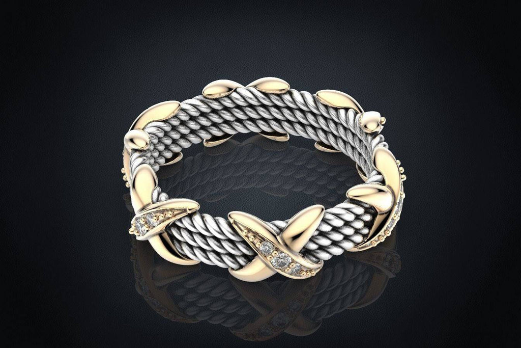 Patrica Twist Ring | Loni Design Group | Rings  | Men's jewelery|Mens jewelery| Men's pendants| men's necklace|mens Pendants| skull jewelry|Ladies Jewellery| Ladies pendants|ladies skull ring| skull wedding ring| Snake jewelry| gold| silver| Platnium|