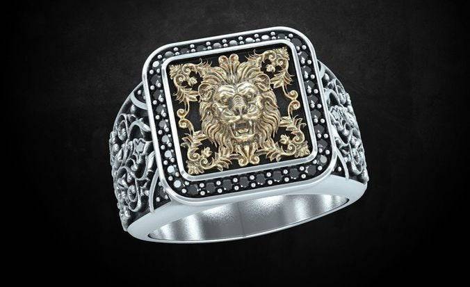 Vitani Lion Ring | Loni Design Group | Engagement Rings  | Men's jewelery|Mens jewelery| Men's pendants| men's necklace|mens Pendants| skull jewelry|Ladies Jewellery| Ladies pendants|ladies skull ring| skull wedding ring| Snake jewelry| gold| silver| Platnium|