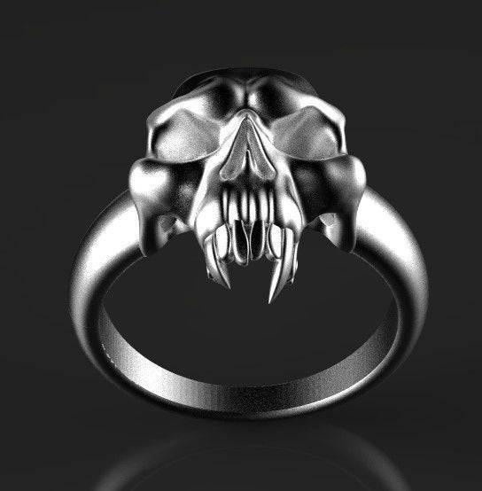 Norman Skull Ring | Loni Design Group | Rings  | Men's jewelery|Mens jewelery| Men's pendants| men's necklace|mens Pendants| skull jewelry|Ladies Jewellery| Ladies pendants|ladies skull ring| skull wedding ring| Snake jewelry| gold| silver| Platnium|