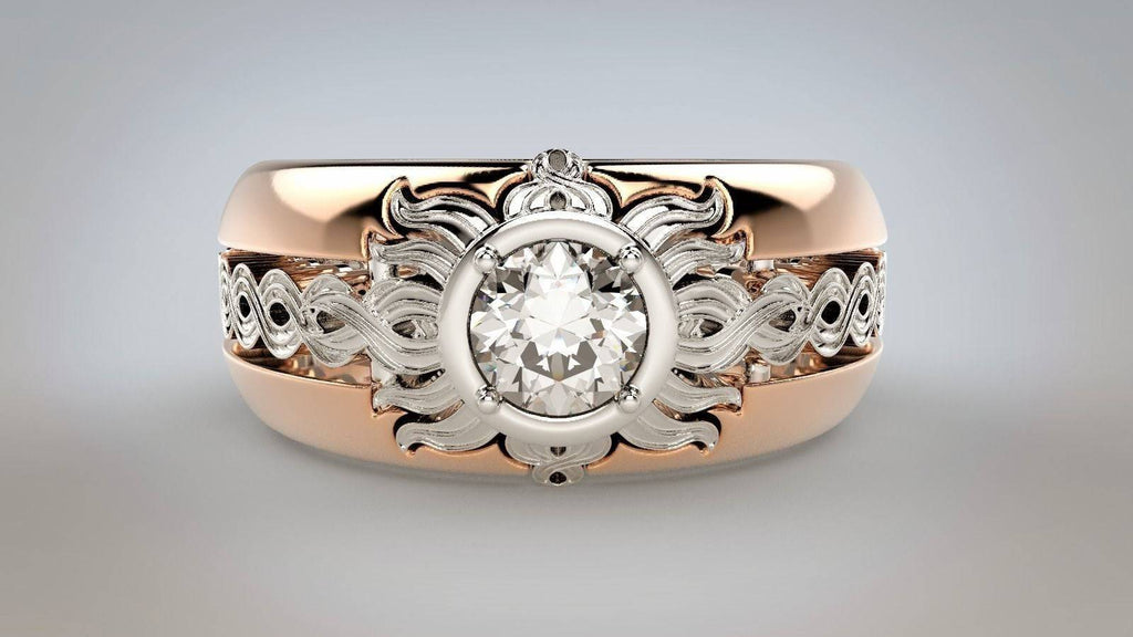 Sun Fire Engagement Ring | Loni Design Group | Engagement Rings  | Men's jewelery|Mens jewelery| Men's pendants| men's necklace|mens Pendants| skull jewelry|Ladies Jewellery| Ladies pendants|ladies skull ring| skull wedding ring| Snake jewelry| gold| silver| Platnium|