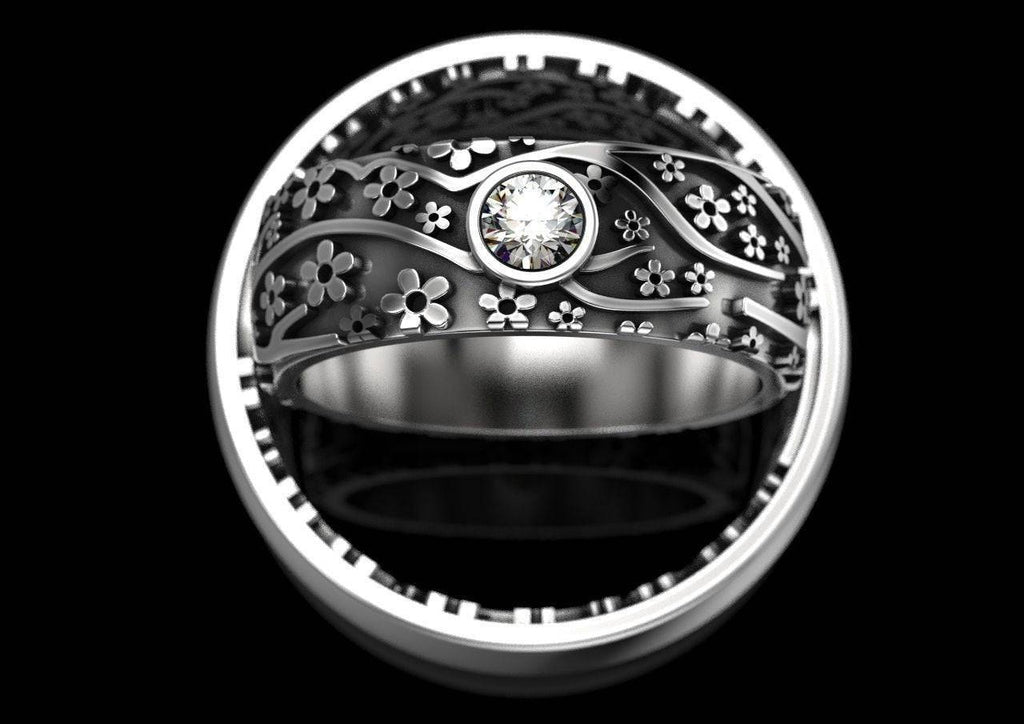 Inside Out Flower Ring | Loni Design Group | Rings  | Men's jewelery|Mens jewelery| Men's pendants| men's necklace|mens Pendants| skull jewelry|Ladies Jewellery| Ladies pendants|ladies skull ring| skull wedding ring| Snake jewelry| gold| silver| Platnium|