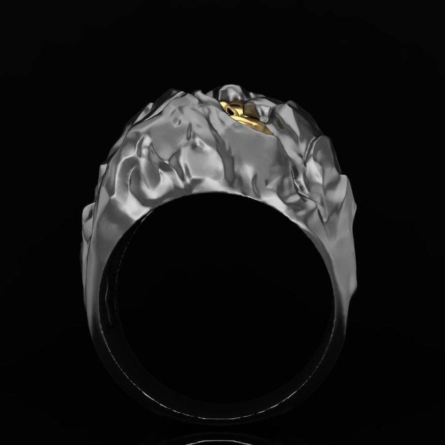 Trapped Face Ring | Loni Design Group | Rings  | Men's jewelery|Mens jewelery| Men's pendants| men's necklace|mens Pendants| skull jewelry|Ladies Jewellery| Ladies pendants|ladies skull ring| skull wedding ring| Snake jewelry| gold| silver| Platnium|
