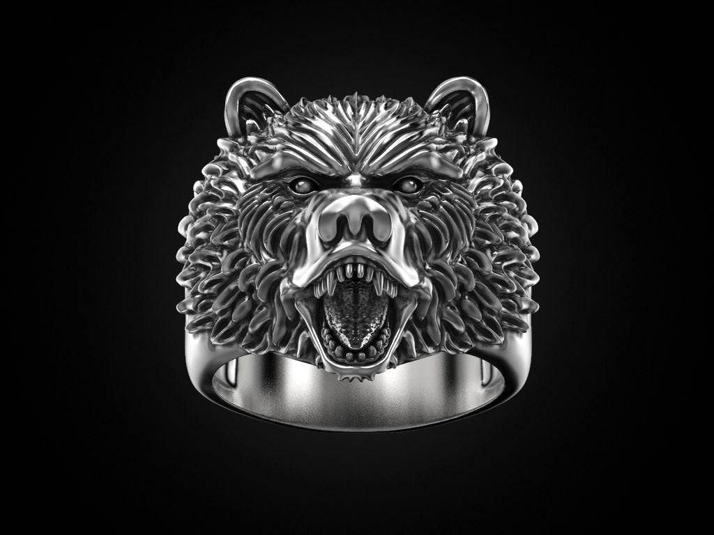 Koda Bear Ring | Loni Design Group | Rings  | Men's jewelery|Mens jewelery| Men's pendants| men's necklace|mens Pendants| skull jewelry|Ladies Jewellery| Ladies pendants|ladies skull ring| skull wedding ring| Snake jewelry| gold| silver| Platnium|