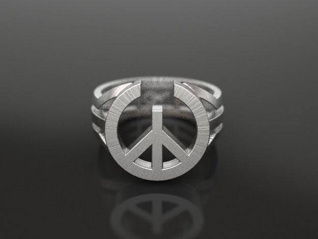 Free Love Peace Ring | Loni Design Group | Rings  | Men's jewelery|Mens jewelery| Men's pendants| men's necklace|mens Pendants| skull jewelry|Ladies Jewellery| Ladies pendants|ladies skull ring| skull wedding ring| Snake jewelry| gold| silver| Platnium|