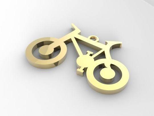 Cycling Bicycle Pendant *10k/14k/18k White, Yellow, Rose, Green Gold, Gold Plated & Silver* Bike BMX Sport Men Women Charm Necklace Gift | Loni Design Group |   | Men's jewelery|Mens jewelery| Men's pendants| men's necklace|mens Pendants| skull jewelry|Ladies Jewellery| Ladies pendants|ladies skull ring| skull wedding ring| Snake jewelry| gold| silver| Platnium|