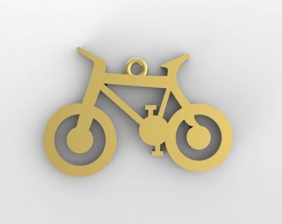 Cycling Bicycle Pendant *10k/14k/18k White, Yellow, Rose, Green Gold, Gold Plated & Silver* Bike BMX Sport Men Women Charm Necklace Gift | Loni Design Group |   | Men's jewelery|Mens jewelery| Men's pendants| men's necklace|mens Pendants| skull jewelry|Ladies Jewellery| Ladies pendants|ladies skull ring| skull wedding ring| Snake jewelry| gold| silver| Platnium|