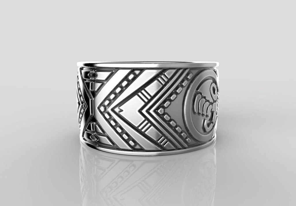 Mayan Calendar Ring | Loni Design Group | Rings  | Men's jewelery|Mens jewelery| Men's pendants| men's necklace|mens Pendants| skull jewelry|Ladies Jewellery| Ladies pendants|ladies skull ring| skull wedding ring| Snake jewelry| gold| silver| Platnium|