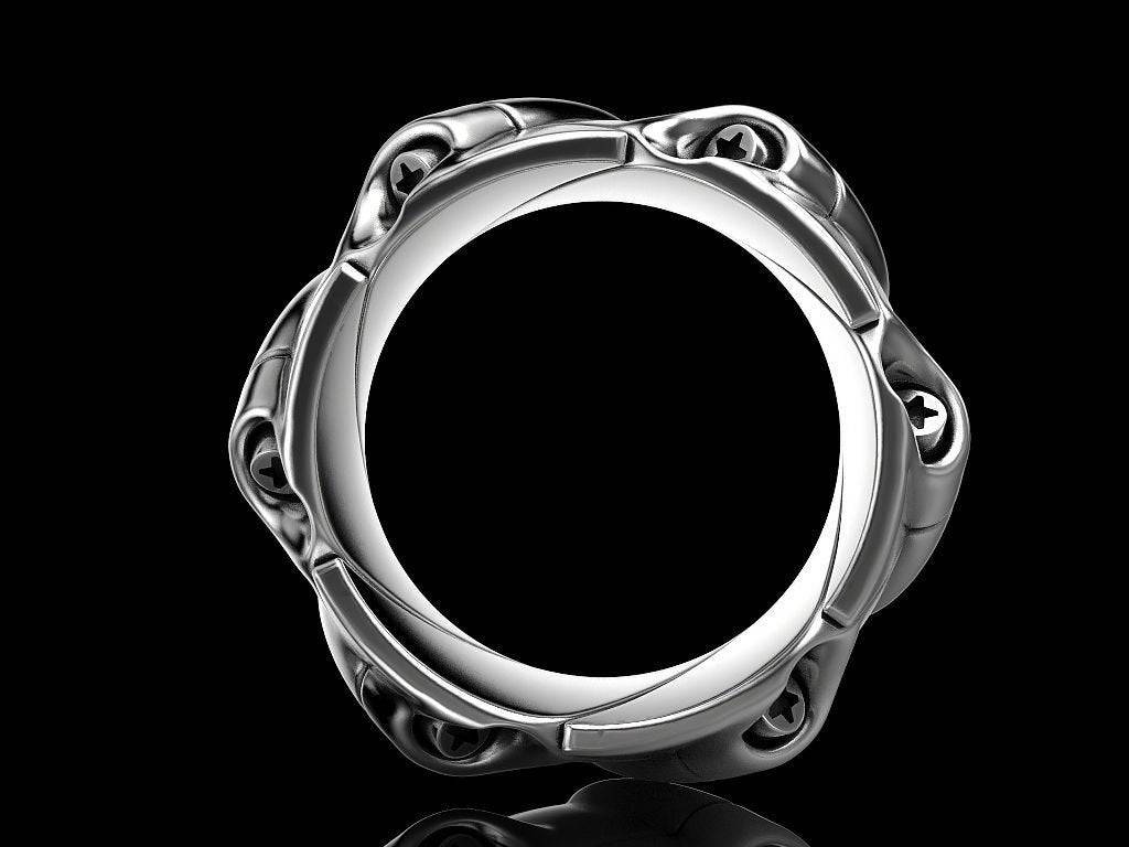 Screwed In Ring | Loni Design Group | Rings  | Men's jewelery|Mens jewelery| Men's pendants| men's necklace|mens Pendants| skull jewelry|Ladies Jewellery| Ladies pendants|ladies skull ring| skull wedding ring| Snake jewelry| gold| silver| Platnium|