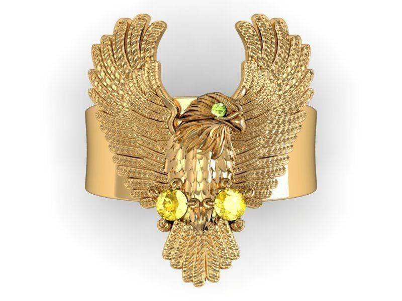 Farsight Eagle Ring | Loni Design Group | Rings  | Men's jewelery|Mens jewelery| Men's pendants| men's necklace|mens Pendants| skull jewelry|Ladies Jewellery| Ladies pendants|ladies skull ring| skull wedding ring| Snake jewelry| gold| silver| Platnium|
