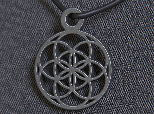 Seed Of Life Pendant *10k/14k/18k White, Yellow Rose Green Gold, Gold Plated & Silver* Sacred Geometry Symbol Women Men Charm Necklace Gift | Loni Design Group |   | Men's jewelery|Mens jewelery| Men's pendants| men's necklace|mens Pendants| skull jewelry|Ladies Jewellery| Ladies pendants|ladies skull ring| skull wedding ring| Snake jewelry| gold| silver| Platnium|