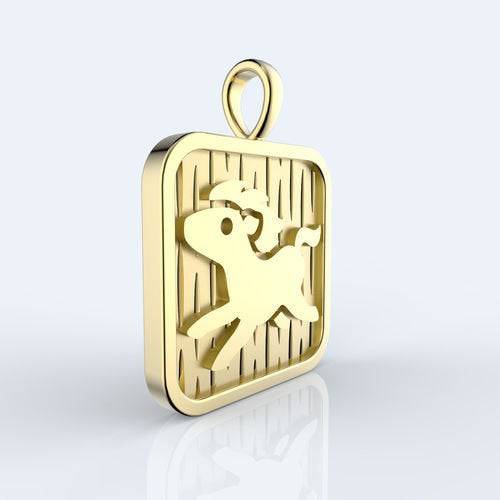 Passionate Year Of The Horse Pendant *10k/14k/18k White, Yellow, Rose, Green Gold, Gold Plated & Silver* Chinese Zodiac Horoscope Charm | Loni Design Group |   | Men's jewelery|Mens jewelery| Men's pendants| men's necklace|mens Pendants| skull jewelry|Ladies Jewellery| Ladies pendants|ladies skull ring| skull wedding ring| Snake jewelry| gold| silver| Platnium|