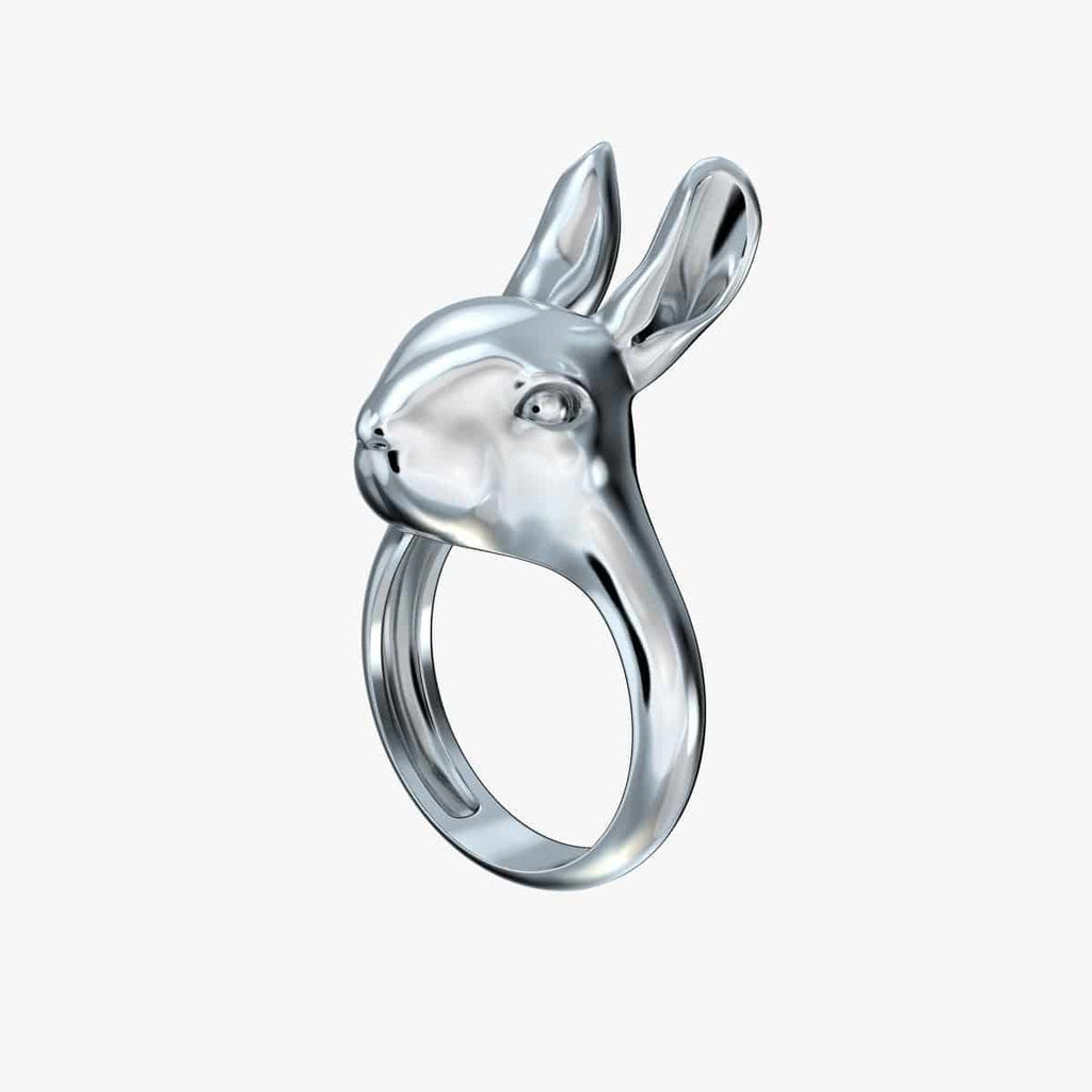 Hopper Rabbit Ring | Loni Design Group | Rings  | Men's jewelery|Mens jewelery| Men's pendants| men's necklace|mens Pendants| skull jewelry|Ladies Jewellery| Ladies pendants|ladies skull ring| skull wedding ring| Snake jewelry| gold| silver| Platnium|