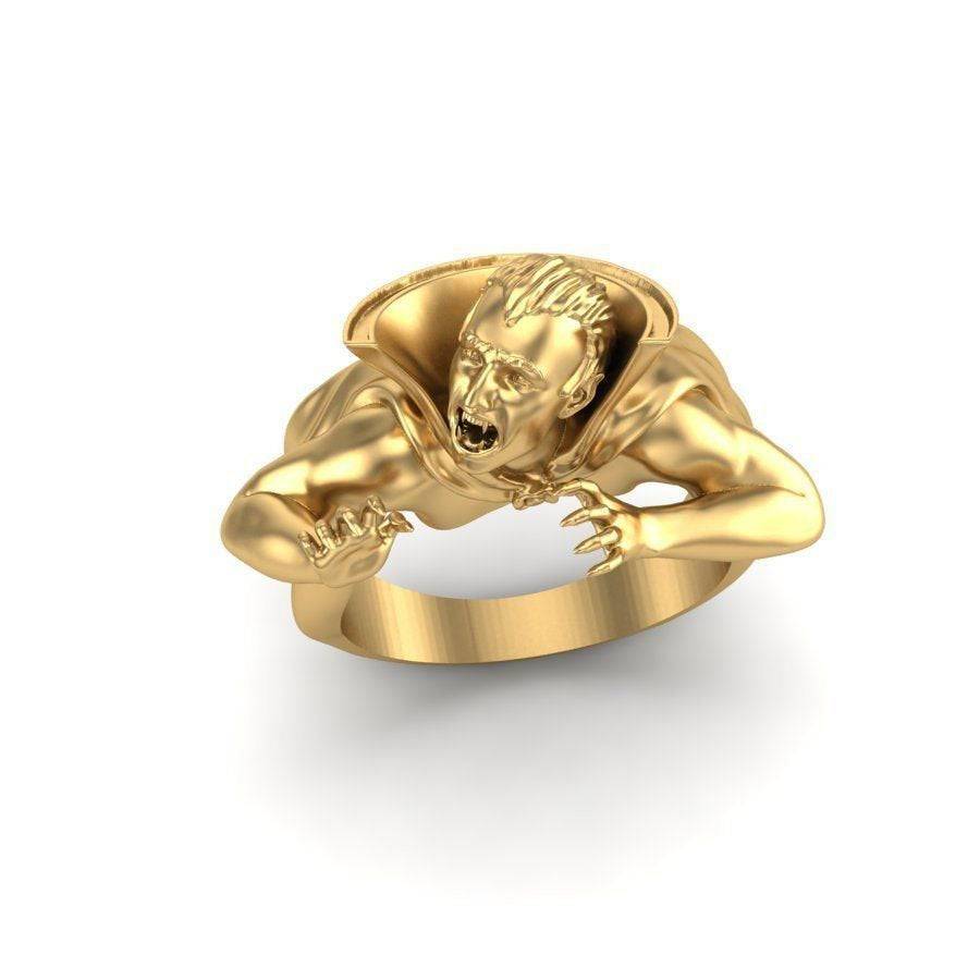 Dracula Vampire Ring | Loni Design Group | Rings  | Men's jewelery|Mens jewelery| Men's pendants| men's necklace|mens Pendants| skull jewelry|Ladies Jewellery| Ladies pendants|ladies skull ring| skull wedding ring| Snake jewelry| gold| silver| Platnium|
