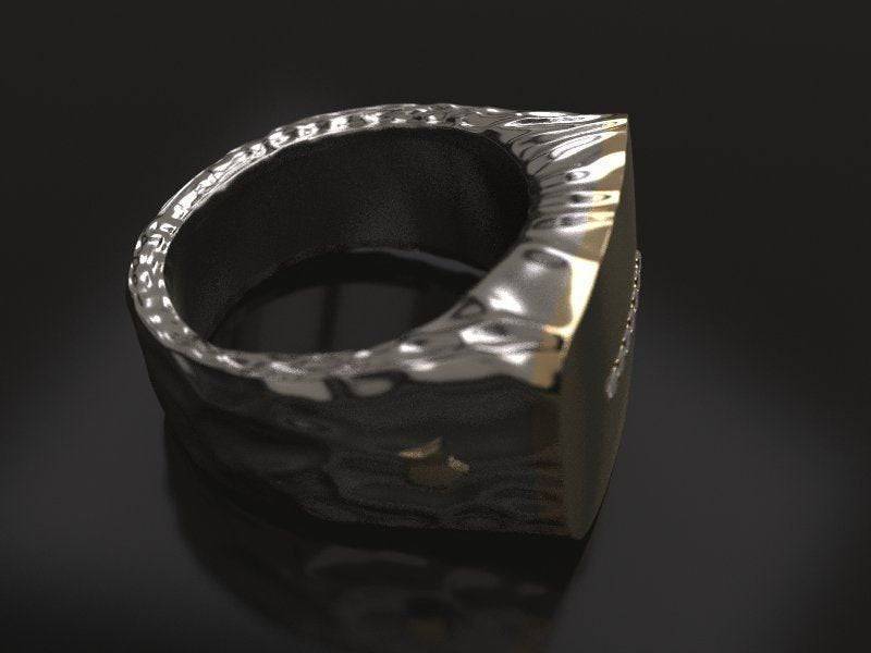 Jeff Men's Ring | Loni Design Group | Rings  | Men's jewelery|Mens jewelery| Men's pendants| men's necklace|mens Pendants| skull jewelry|Ladies Jewellery| Ladies pendants|ladies skull ring| skull wedding ring| Snake jewelry| gold| silver| Platnium|