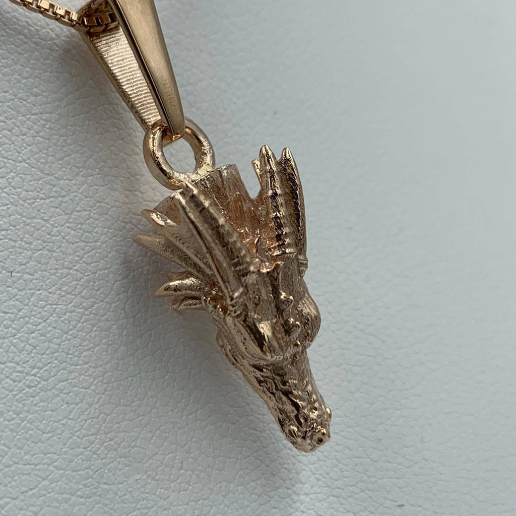 Abeloth Dragon Pendant *10k/14k/18k White, Yellow, Rose, Green Gold, Gold Plated & Silver* Animal Fantasy Mythical Wing Charm Necklace Gift | Loni Design Group |   | Men's jewelery|Mens jewelery| Men's pendants| men's necklace|mens Pendants| skull jewelry|Ladies Jewellery| Ladies pendants|ladies skull ring| skull wedding ring| Snake jewelry| gold| silver| Platnium|
