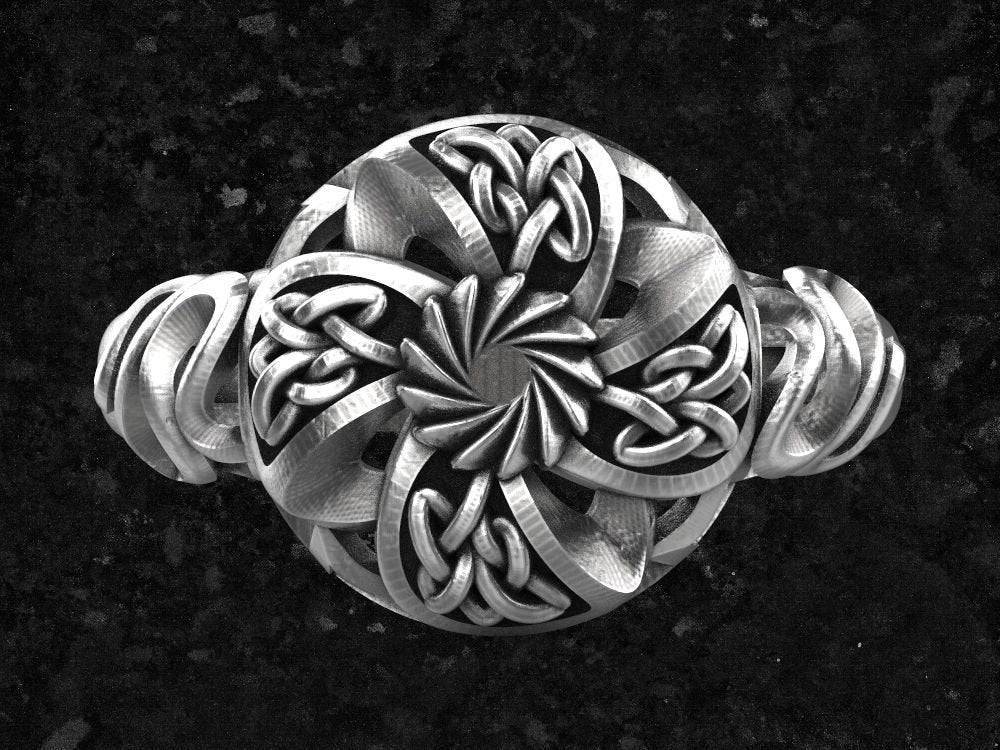 Draiocht Celtic Ring | Loni Design Group | Rings  | Men's jewelery|Mens jewelery| Men's pendants| men's necklace|mens Pendants| skull jewelry|Ladies Jewellery| Ladies pendants|ladies skull ring| skull wedding ring| Snake jewelry| gold| silver| Platnium|