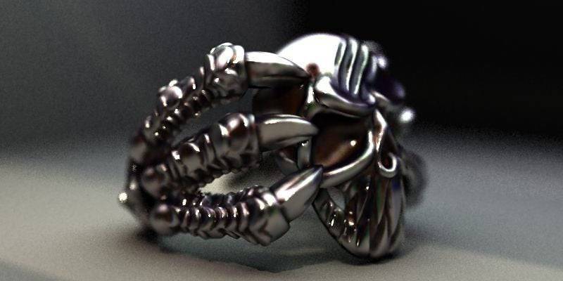 Grip Of Death Skull Ring | Loni Design Group | Rings  | Men's jewelery|Mens jewelery| Men's pendants| men's necklace|mens Pendants| skull jewelry|Ladies Jewellery| Ladies pendants|ladies skull ring| skull wedding ring| Snake jewelry| gold| silver| Platnium|