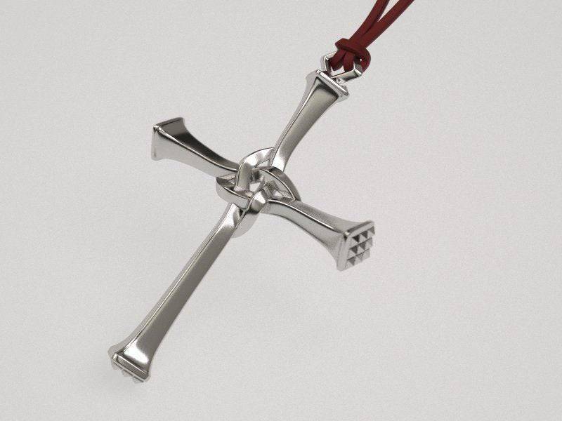 Didymus Cross Pendant *10k/14k/18k White, Yellow, Rose Green Gold, Gold Plated & Silver* Religion Catholic Crucifix Necklace Charm God Gift | Loni Design Group |   | Men's jewelery|Mens jewelery| Men's pendants| men's necklace|mens Pendants| skull jewelry|Ladies Jewellery| Ladies pendants|ladies skull ring| skull wedding ring| Snake jewelry| gold| silver| Platnium|