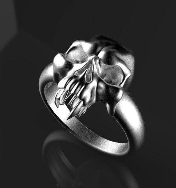 Norman Skull Ring | Loni Design Group | Rings  | Men's jewelery|Mens jewelery| Men's pendants| men's necklace|mens Pendants| skull jewelry|Ladies Jewellery| Ladies pendants|ladies skull ring| skull wedding ring| Snake jewelry| gold| silver| Platnium|