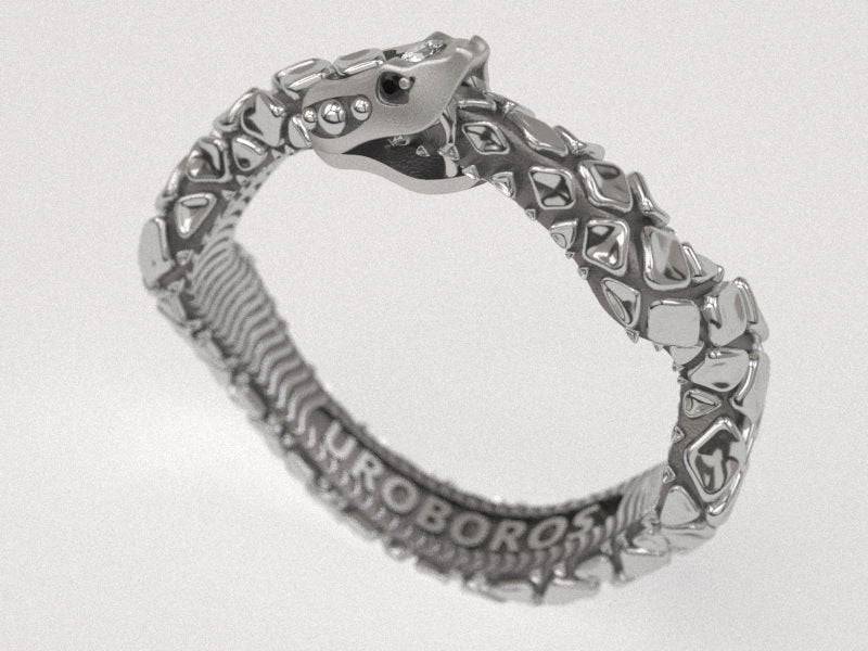 Jormungandr Ouroboros Ring | Loni Design Group | Rings  | Men's jewelery|Mens jewelery| Men's pendants| men's necklace|mens Pendants| skull jewelry|Ladies Jewellery| Ladies pendants|ladies skull ring| skull wedding ring| Snake jewelry| gold| silver| Platnium|