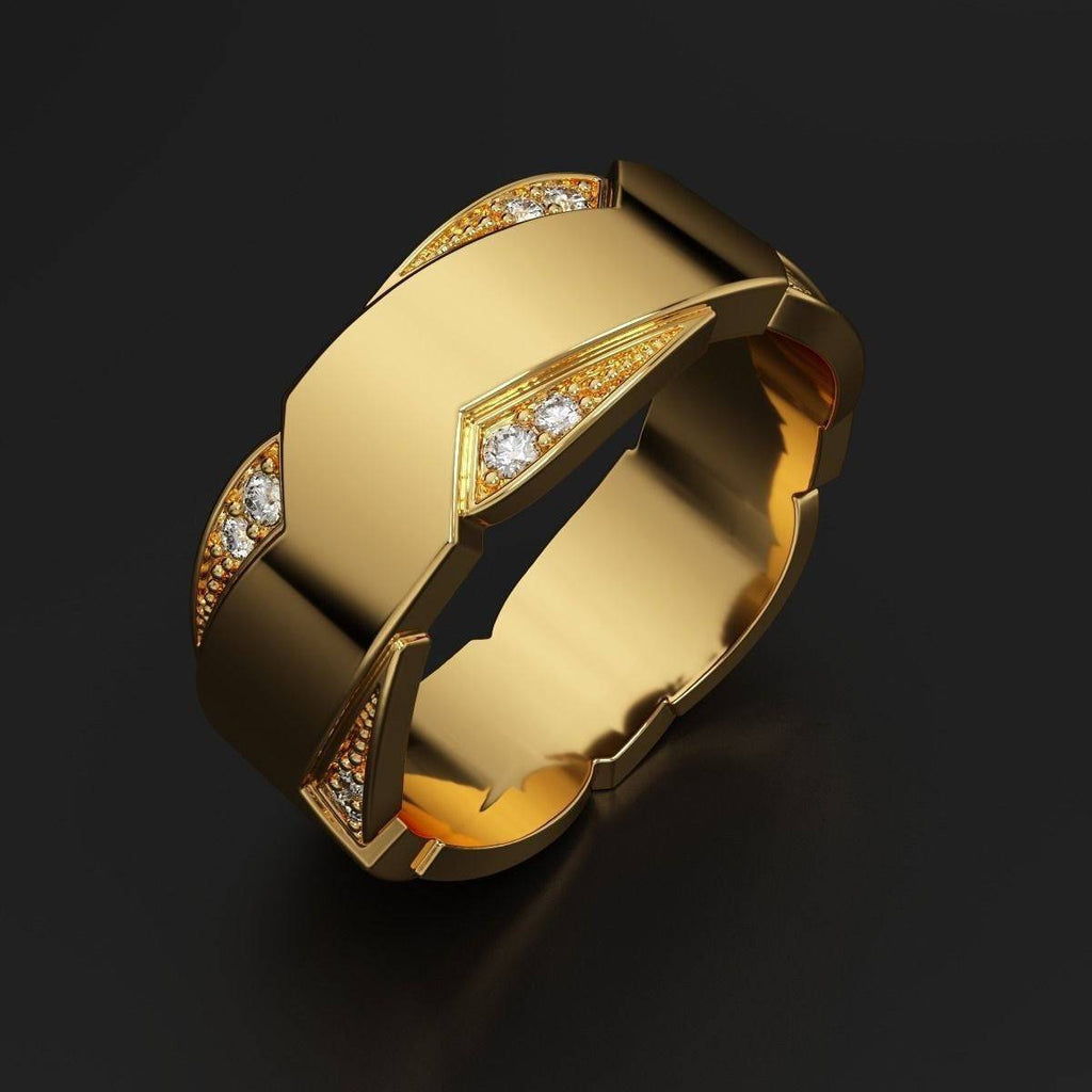 Chuck Men's Ring | Loni Design Group Rings $578.38 | 10k Gold, 14k Gold ...