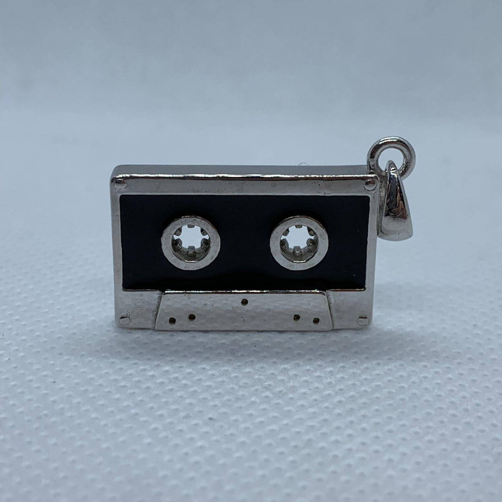 Mixtape Cassette Pendant *10k/14k/18k White, Yellow, Rose, Green Gold, Gold Plated & Silver* Music Tape Audio Stereo Necklace Charm Gift | Loni Design Group |   | Men's jewelery|Mens jewelery| Men's pendants| men's necklace|mens Pendants| skull jewelry|Ladies Jewellery| Ladies pendants|ladies skull ring| skull wedding ring| Snake jewelry| gold| silver| Platnium|