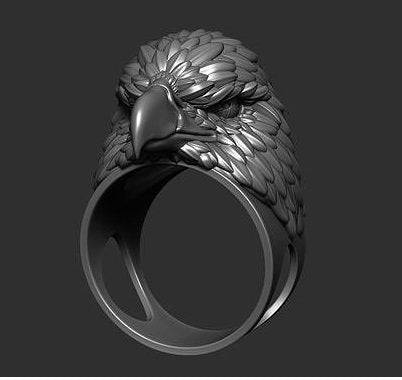 Emil Eagle Ring | Loni Design Group | Rings  | Men's jewelery|Mens jewelery| Men's pendants| men's necklace|mens Pendants| skull jewelry|Ladies Jewellery| Ladies pendants|ladies skull ring| skull wedding ring| Snake jewelry| gold| silver| Platnium|