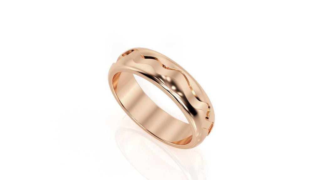 Simple Wave Ring | Loni Design Group | Rings  | Men's jewelery|Mens jewelery| Men's pendants| men's necklace|mens Pendants| skull jewelry|Ladies Jewellery| Ladies pendants|ladies skull ring| skull wedding ring| Snake jewelry| gold| silver| Platnium|