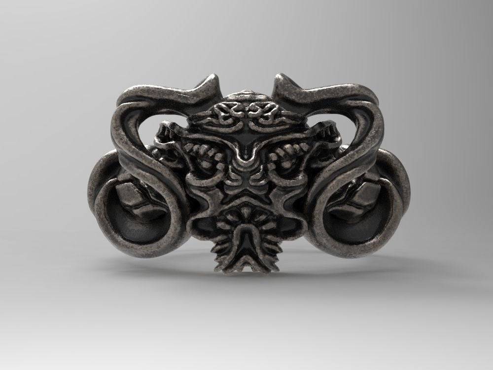 Tengu Demon Ring | Loni Design Group | Rings  | Men's jewelery|Mens jewelery| Men's pendants| men's necklace|mens Pendants| skull jewelry|Ladies Jewellery| Ladies pendants|ladies skull ring| skull wedding ring| Snake jewelry| gold| silver| Platnium|