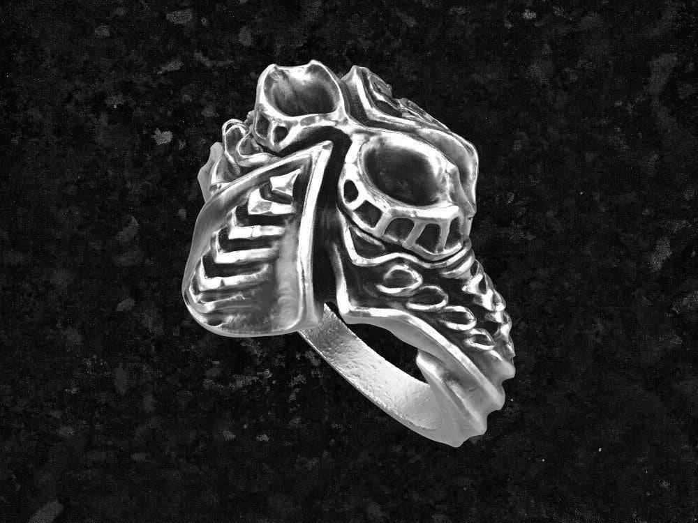 Pazuzu Demon Ring | Loni Design Group | Rings  | Men's jewelery|Mens jewelery| Men's pendants| men's necklace|mens Pendants| skull jewelry|Ladies Jewellery| Ladies pendants|ladies skull ring| skull wedding ring| Snake jewelry| gold| silver| Platnium|