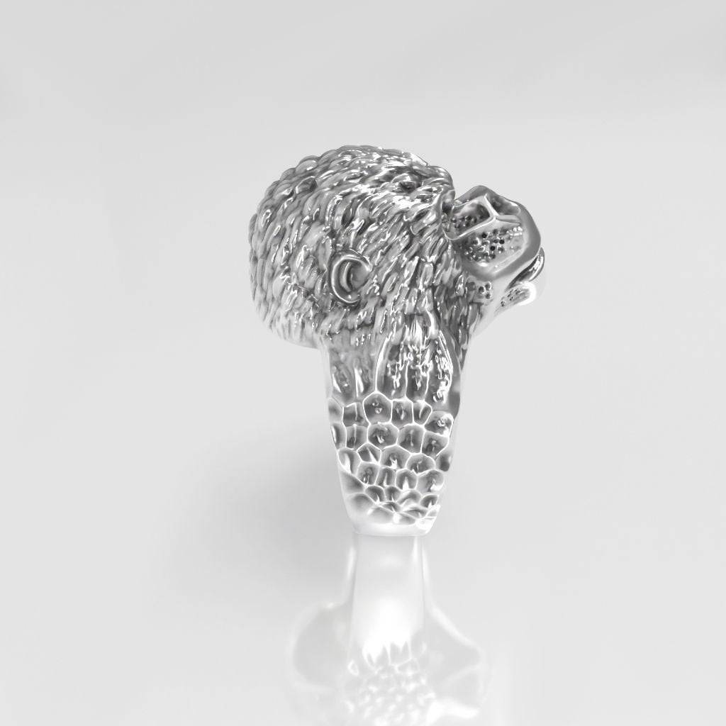 Mountain Gorilla Ring | Loni Design Group | Rings  | Men's jewelery|Mens jewelery| Men's pendants| men's necklace|mens Pendants| skull jewelry|Ladies Jewellery| Ladies pendants|ladies skull ring| skull wedding ring| Snake jewelry| gold| silver| Platnium|