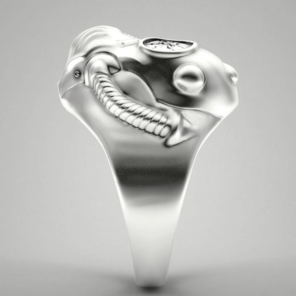 Nuclear Warfare Gas Mask Ring | Loni Design Group | Rings  | Men's jewelery|Mens jewelery| Men's pendants| men's necklace|mens Pendants| skull jewelry|Ladies Jewellery| Ladies pendants|ladies skull ring| skull wedding ring| Snake jewelry| gold| silver| Platnium|