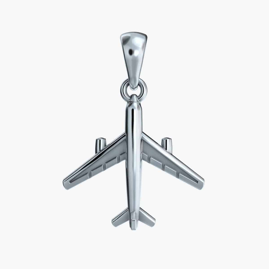 To The Sky Plane Pendant *10k/14k/18k White, Yellow, Rose, Green Gold, Gold Plated & Silver* Jet Pilot Fly Cloud Airplane Necklace Charm | Loni Design Group |   | Men's jewelery|Mens jewelery| Men's pendants| men's necklace|mens Pendants| skull jewelry|Ladies Jewellery| Ladies pendants|ladies skull ring| skull wedding ring| Snake jewelry| gold| silver| Platnium|