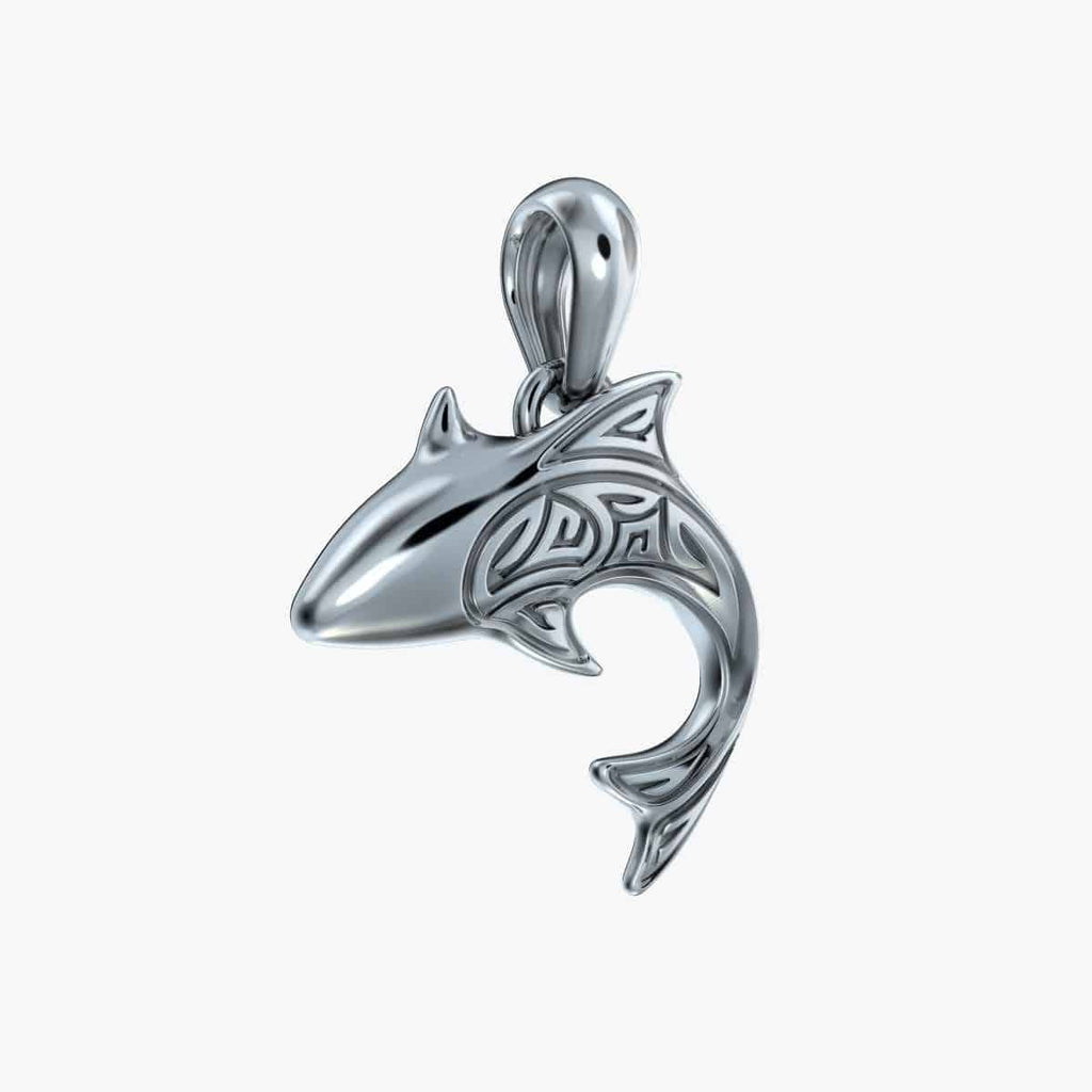 Lenny Shark Pendant *10k/14k/18k White, Yellow, Rose, Green Gold, Gold Plated & Silver* Animal Fish Boat Ship Ocean Charm Necklace Gift | Loni Design Group |   | Men's jewelery|Mens jewelery| Men's pendants| men's necklace|mens Pendants| skull jewelry|Ladies Jewellery| Ladies pendants|ladies skull ring| skull wedding ring| Snake jewelry| gold| silver| Platnium|