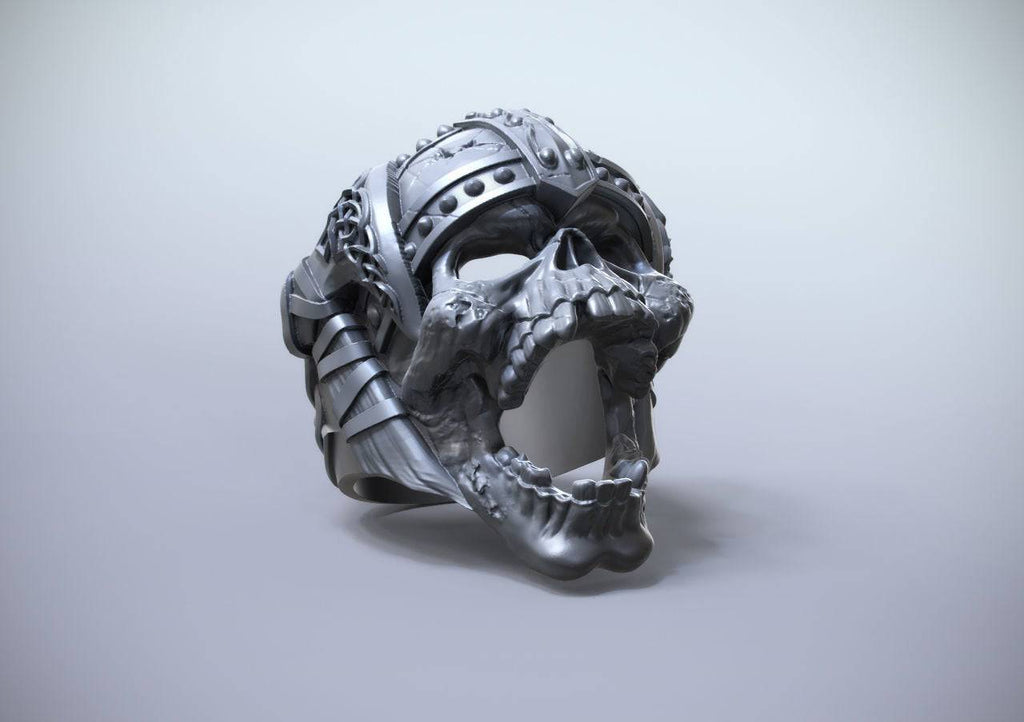 Bjorn Viking Skull Ring | Loni Design Group | Rings  | Men's jewelery|Mens jewelery| Men's pendants| men's necklace|mens Pendants| skull jewelry|Ladies Jewellery| Ladies pendants|ladies skull ring| skull wedding ring| Snake jewelry| gold| silver| Platnium|