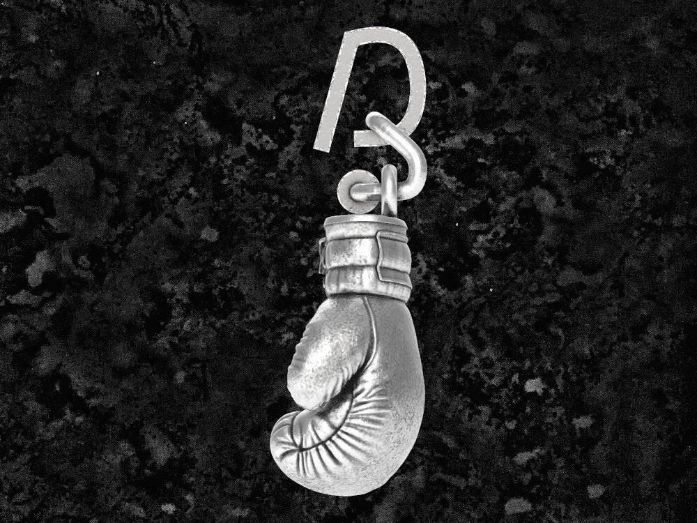 Heavyweight Boxing Glove Pendant *10k/14k/18k White, Yellow, Rose, Green Gold, Gold Plated & Silver* Gym Trainer UFC Fighter Charm Necklace | Loni Design Group |   | Men's jewelery|Mens jewelery| Men's pendants| men's necklace|mens Pendants| skull jewelry|Ladies Jewellery| Ladies pendants|ladies skull ring| skull wedding ring| Snake jewelry| gold| silver| Platnium|