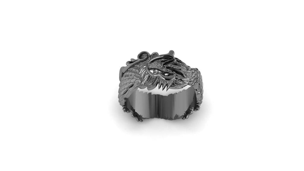 Ancalagon Dragon Ring | Loni Design Group | Rings  | Men's jewelery|Mens jewelery| Men's pendants| men's necklace|mens Pendants| skull jewelry|Ladies Jewellery| Ladies pendants|ladies skull ring| skull wedding ring| Snake jewelry| gold| silver| Platnium|