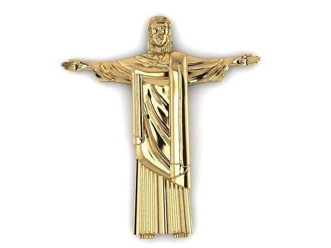 Blessed Jesus Christ Pendant *10k/14k/18k White, Yellow, Rose, Green Gold, Gold Plated & Silver* Christianity Cross Love Charm Necklace | Loni Design Group |   | Men's jewelery|Mens jewelery| Men's pendants| men's necklace|mens Pendants| skull jewelry|Ladies Jewellery| Ladies pendants|ladies skull ring| skull wedding ring| Snake jewelry| gold| silver| Platnium|