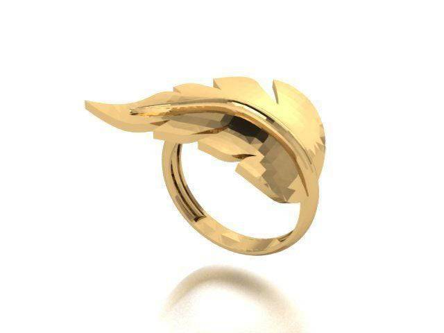 Flowing Leaf Ring | Loni Design Group | Rings  | Men's jewelery|Mens jewelery| Men's pendants| men's necklace|mens Pendants| skull jewelry|Ladies Jewellery| Ladies pendants|ladies skull ring| skull wedding ring| Snake jewelry| gold| silver| Platnium|