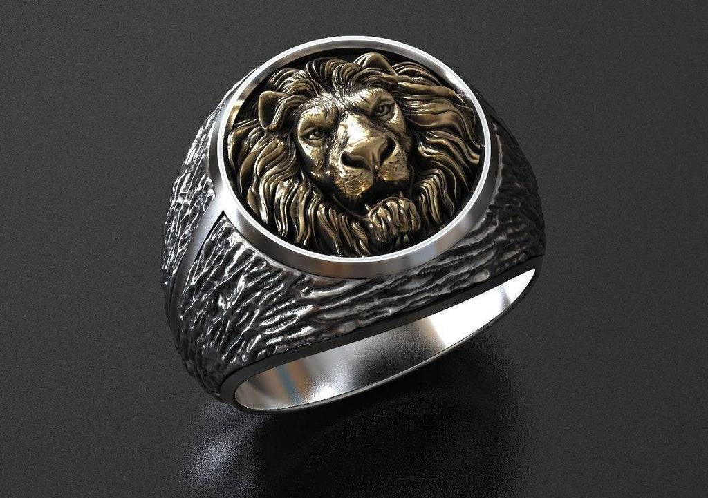 Kion Lion Ring | Loni Design Group | Rings  | Men's jewelery|Mens jewelery| Men's pendants| men's necklace|mens Pendants| skull jewelry|Ladies Jewellery| Ladies pendants|ladies skull ring| skull wedding ring| Snake jewelry| gold| silver| Platnium|