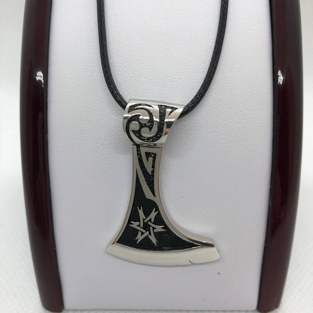 Canute Axe Pendant *10k/14k/18k White, Yellow, Rose, Green Gold, Gold Plated & Silver* Weapon Blade Viking Fantasy Men Charm Necklace Gift | Loni Design Group |   | Men's jewelery|Mens jewelery| Men's pendants| men's necklace|mens Pendants| skull jewelry|Ladies Jewellery| Ladies pendants|ladies skull ring| skull wedding ring| Snake jewelry| gold| silver| Platnium|