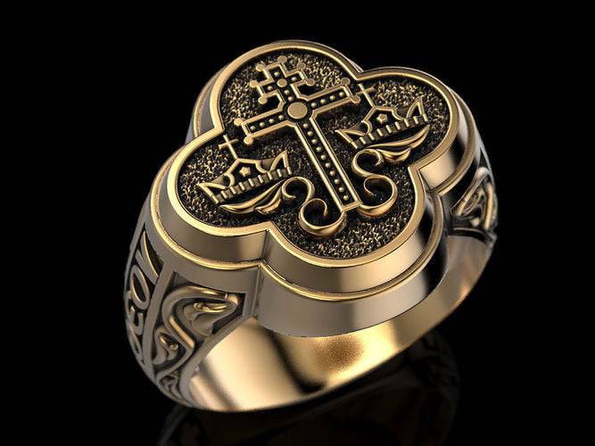 Byzantine Rite Ring | Loni Design Group | Rings  | Men's jewelery|Mens jewelery| Men's pendants| men's necklace|mens Pendants| skull jewelry|Ladies Jewellery| Ladies pendants|ladies skull ring| skull wedding ring| Snake jewelry| gold| silver| Platnium|