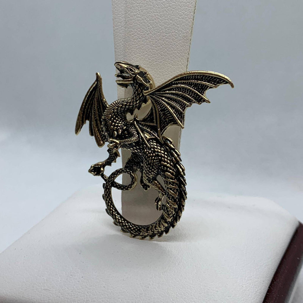 Helios Dragon Pendant *10k/14k/18k White, Yellow, Rose, Green Gold, Gold Plated & Silver* Animal Fantasy Mythical Wing Charm Necklace Gift | Loni Design Group |   | Men's jewelery|Mens jewelery| Men's pendants| men's necklace|mens Pendants| skull jewelry|Ladies Jewellery| Ladies pendants|ladies skull ring| skull wedding ring| Snake jewelry| gold| silver| Platnium|
